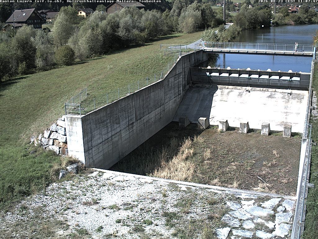 Malters: Tosbecken Holzrückhalt