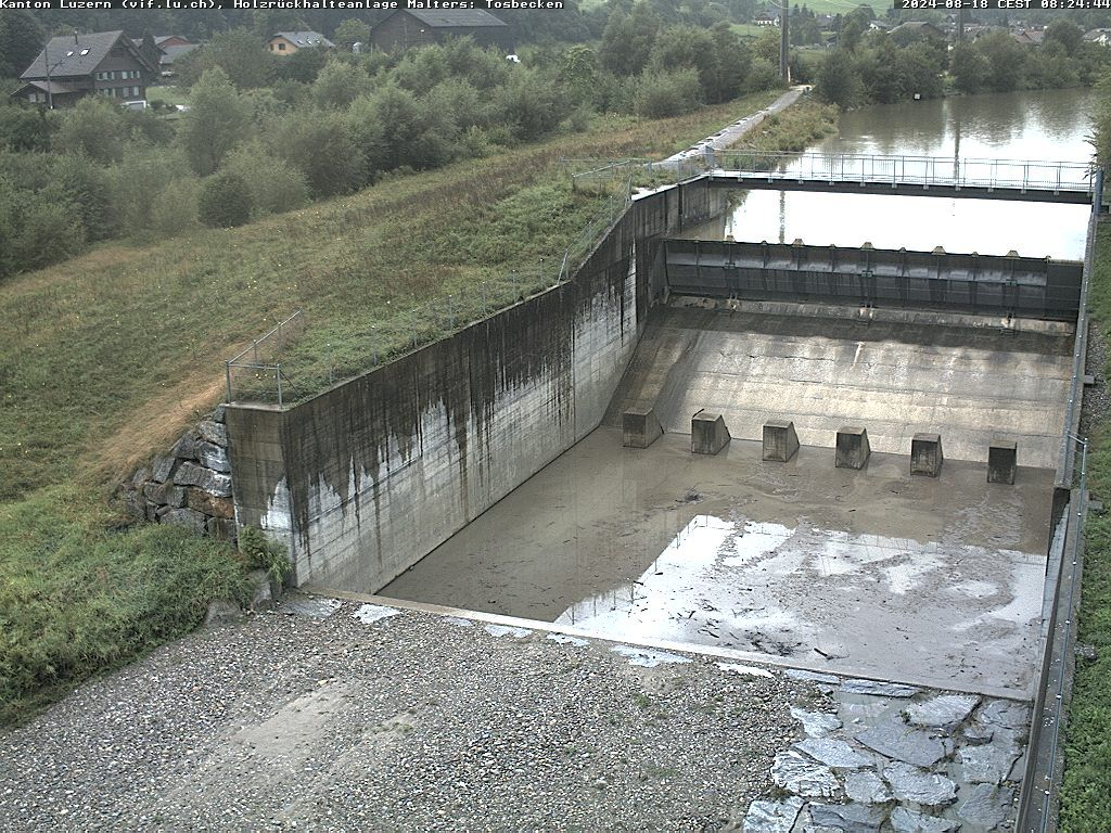 Malters: Tosbecken Holzrückhalt