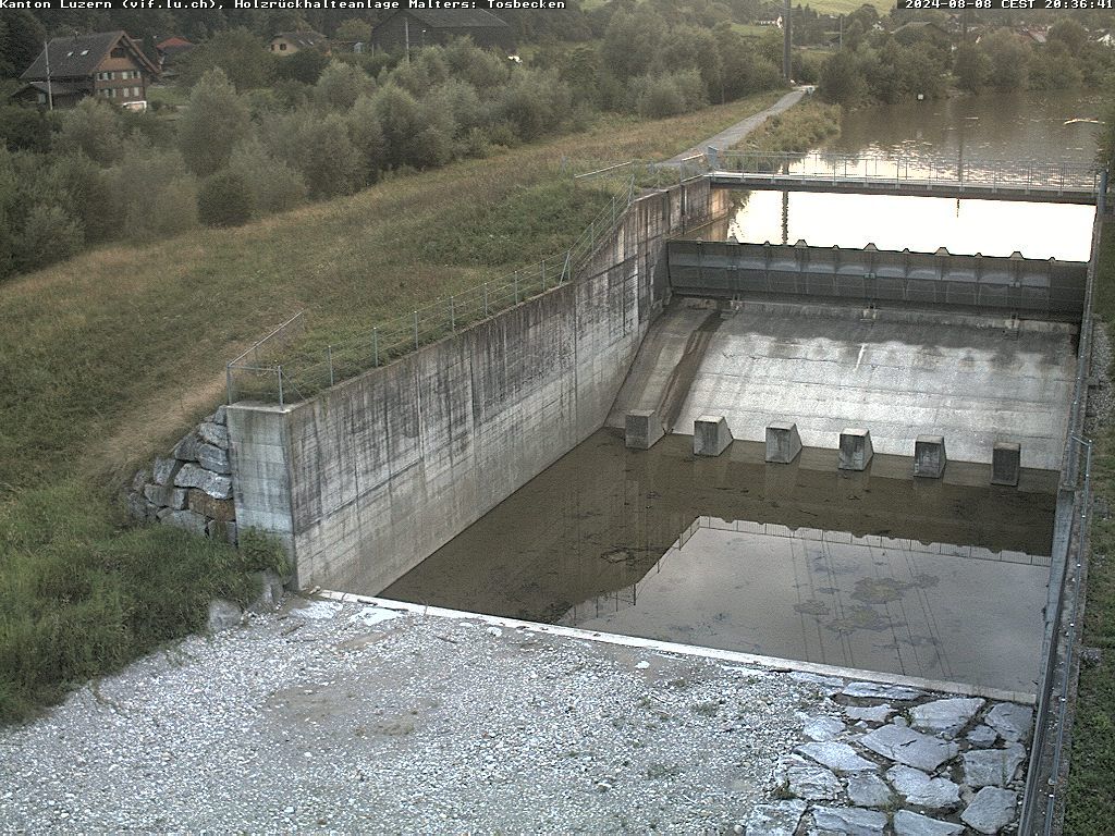 Malters: Tosbecken Holzrückhalt