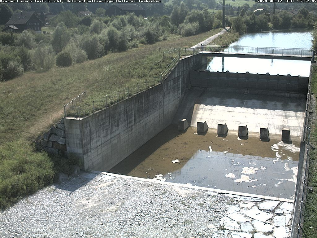 Malters: Tosbecken Holzrückhalt