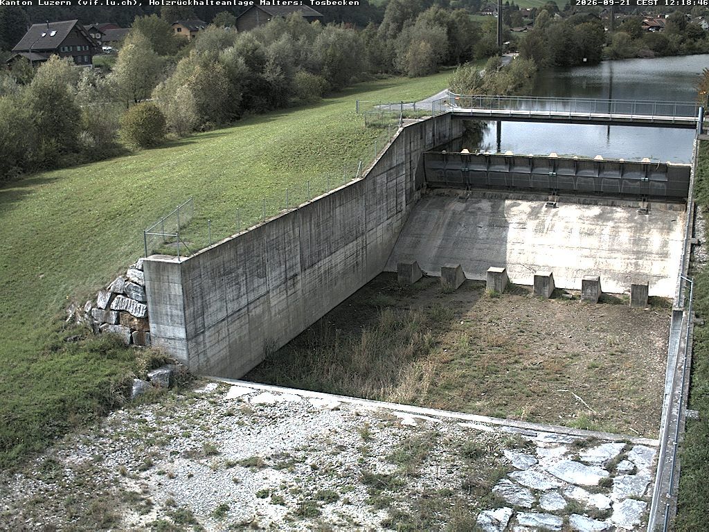 Malters: Tosbecken Holzrückhalt