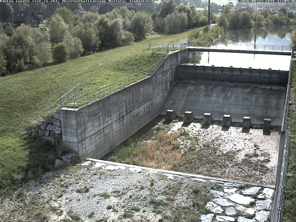 Malters: Tosbecken Holzrückhalt