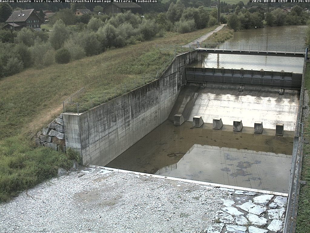 Malters: Tosbecken Holzrückhalt