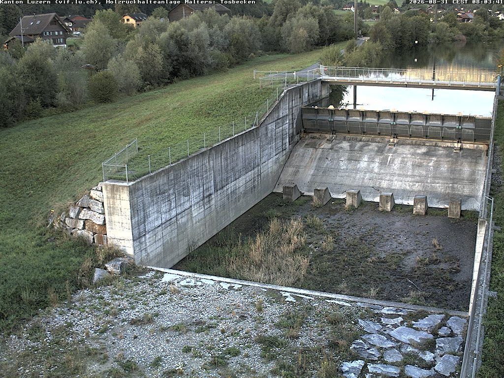 Malters: Tosbecken Holzrückhalt