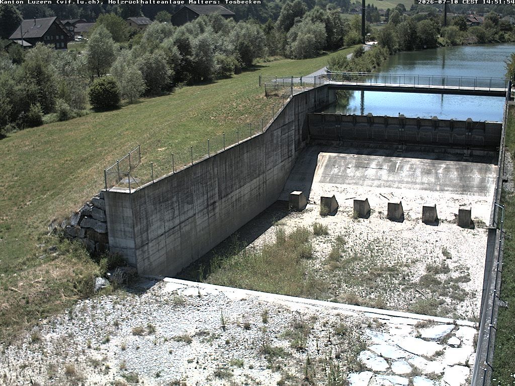 Malters: Tosbecken Holzrückhalt