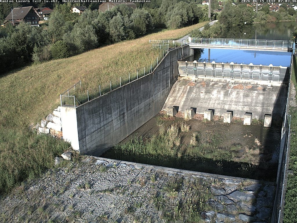 Malters: Tosbecken Holzrückhalt