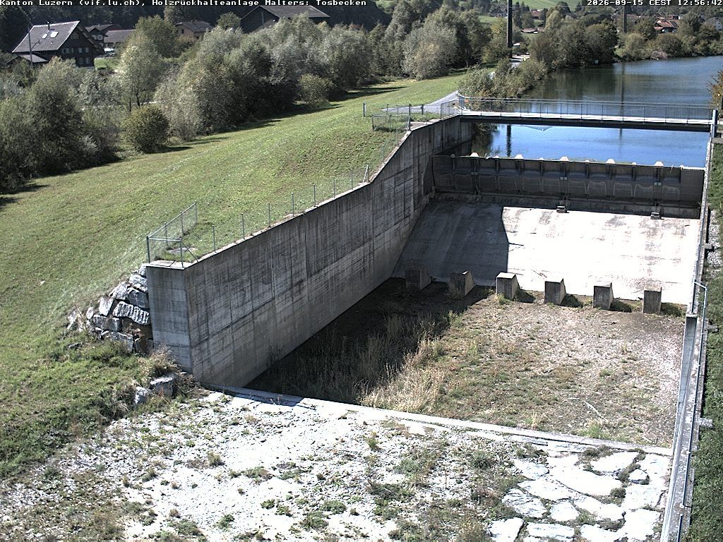 Malters: Tosbecken Holzrückhalt