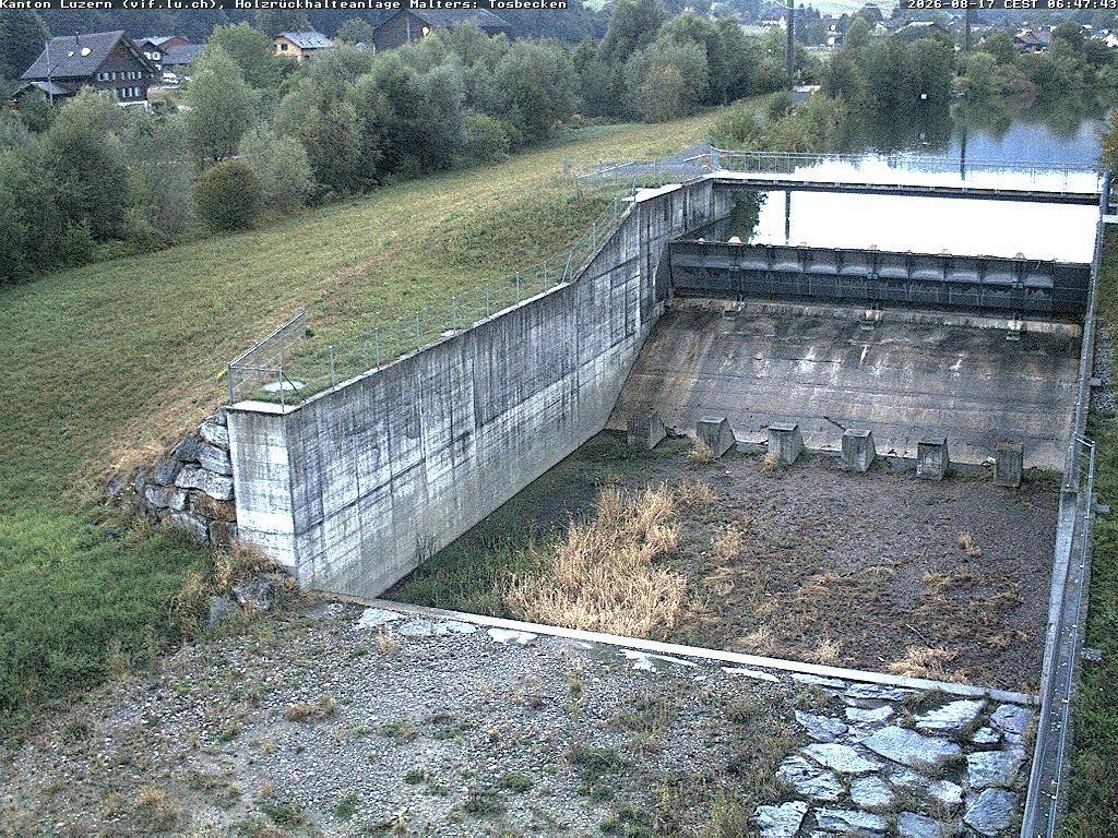 Malters: Tosbecken Holzrückhalt