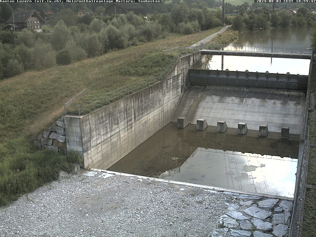 Malters: Tosbecken Holzrückhalt