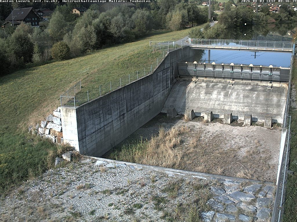 Malters: Tosbecken Holzrückhalt