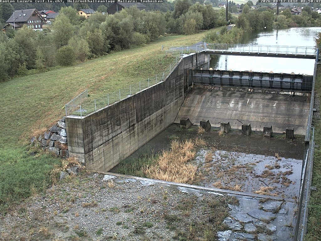Malters: Tosbecken Holzrückhalt