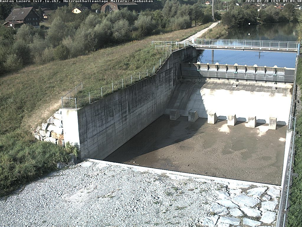 Malters: Tosbecken Holzrückhalt