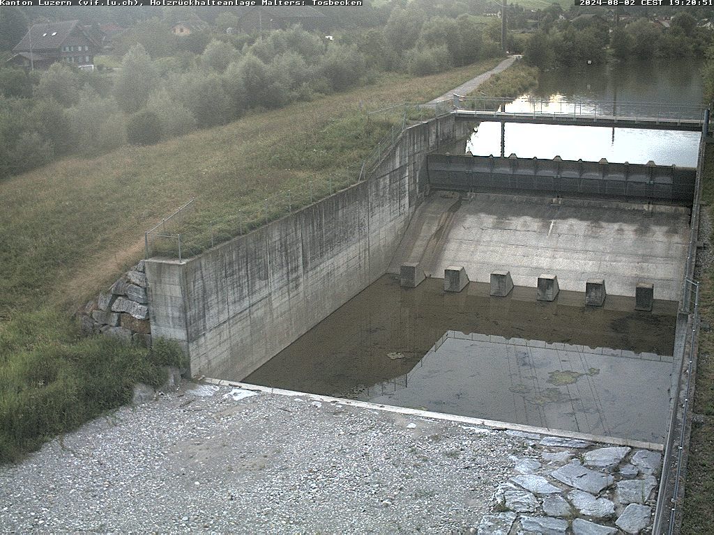 Malters: Tosbecken Holzrückhalt