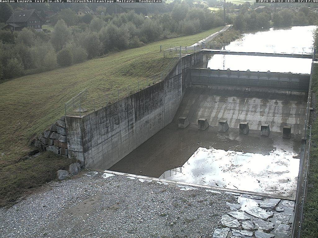 Malters: Tosbecken Holzrückhalt