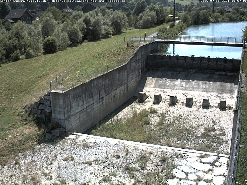 Malters: Tosbecken Holzrückhalt