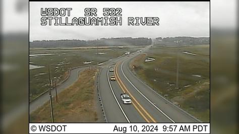 Traffic Cam Stanwood: SR 532 at MP 3.3: Stillaguamish River