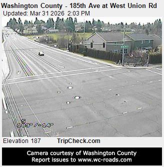 Traffic Cam Cornelius: Washington County - 185th Ave at West Union Rd