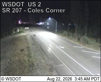 Traffic Cam Coles Corner › West: US 2 at MP 84.5: SR 207 - looking West