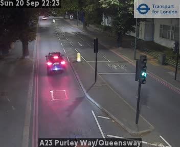 Traffic Cam Croydon: A23 Purley Way/Queensway