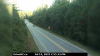 Halfmoon Bay › South: , Hwy at Brooks Rd on the Sunshine Coast, looking south