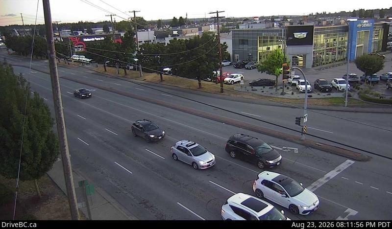 Traffic Cam City of Langley › South: Hwy 10 at 200th St in Langley, looking south
