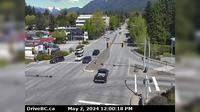 District of North Vancouver > North: Hwy 1 (Upper Levels Highway) at Westview Dr. looking north - Day time