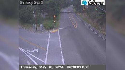 Traffic Cam Monterey › East: SR-68 : Josselyn Canyon Road