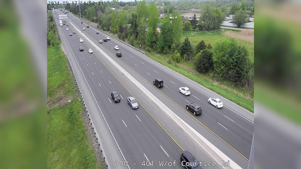 Traffic Cam Clarington: Highway 401 East of Courtice Rd
