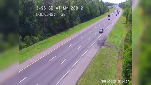 Traffic Cam Palm Coast: I-95 @ MM 280.2 SB