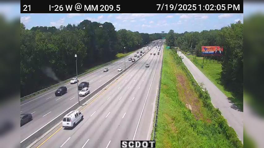 Traffic Cam Midland Park: I-26 W @ MM 209.6