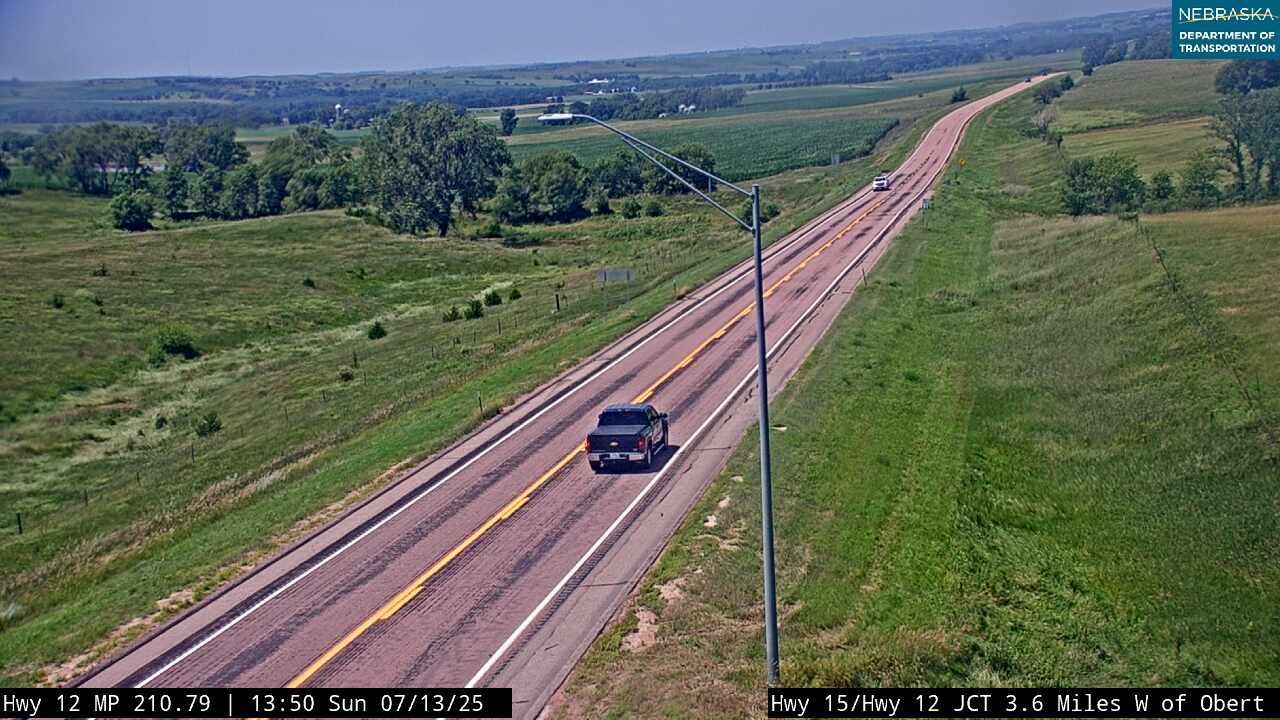 Traffic Cam Obert › West: NE - Hwy 12 looking west