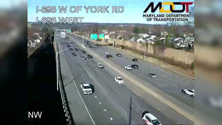 Traffic Cam Kenilworth Park Apartments: I-695 W OF YORK RD (403011)