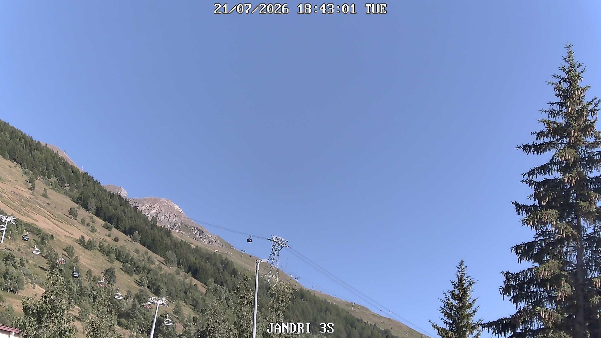Les Deux Alpes på dagtid