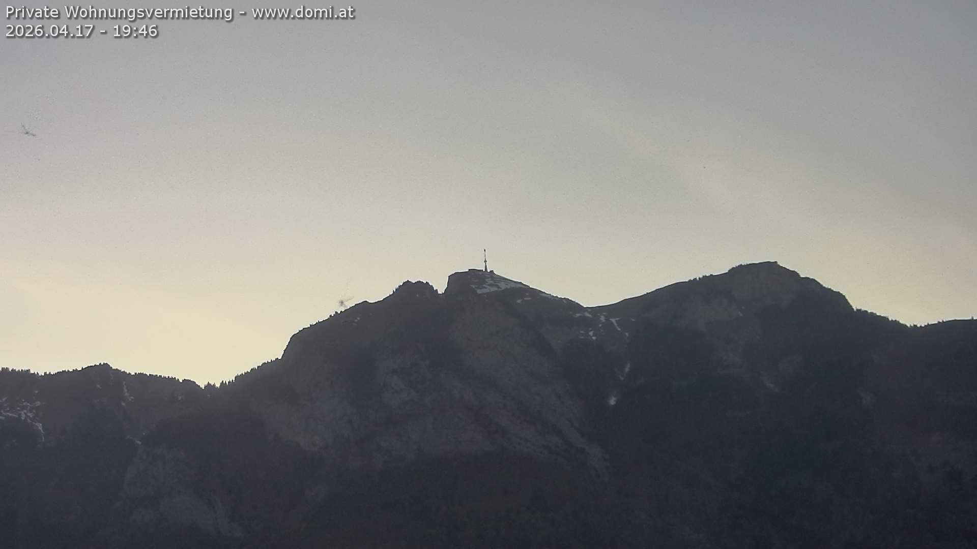 Rüte: Hoher Kasten - Schweiz, Sankt Gallen: Hoher Kasten aus einer Distanz von 5.000 Metern sehr stark gezoomt