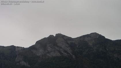 Rüte: Hoher Kasten - Sankt Gallen: Hoher Kasten aus einer Distanz von 5.000 Metern sehr stark gezoomt