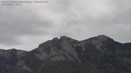 Rüte: Hoher Kasten - Sankt Gallen: Hoher Kasten aus einer Distanz von 5.000 Metern sehr stark gezoomt