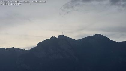 Rüte: Hoher Kasten - Sankt Gallen: Hoher Kasten aus einer Distanz von 5.000 Metern sehr stark gezoomt