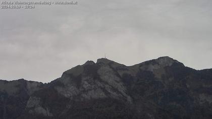 Rüte: Hoher Kasten - Sankt Gallen: Hoher Kasten aus einer Distanz von 5.000 Metern sehr stark gezoomt