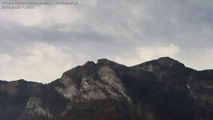 Rüte: Hoher Kasten - Sankt Gallen: Hoher Kasten aus einer Distanz von 5.000 Metern sehr stark gezoomt