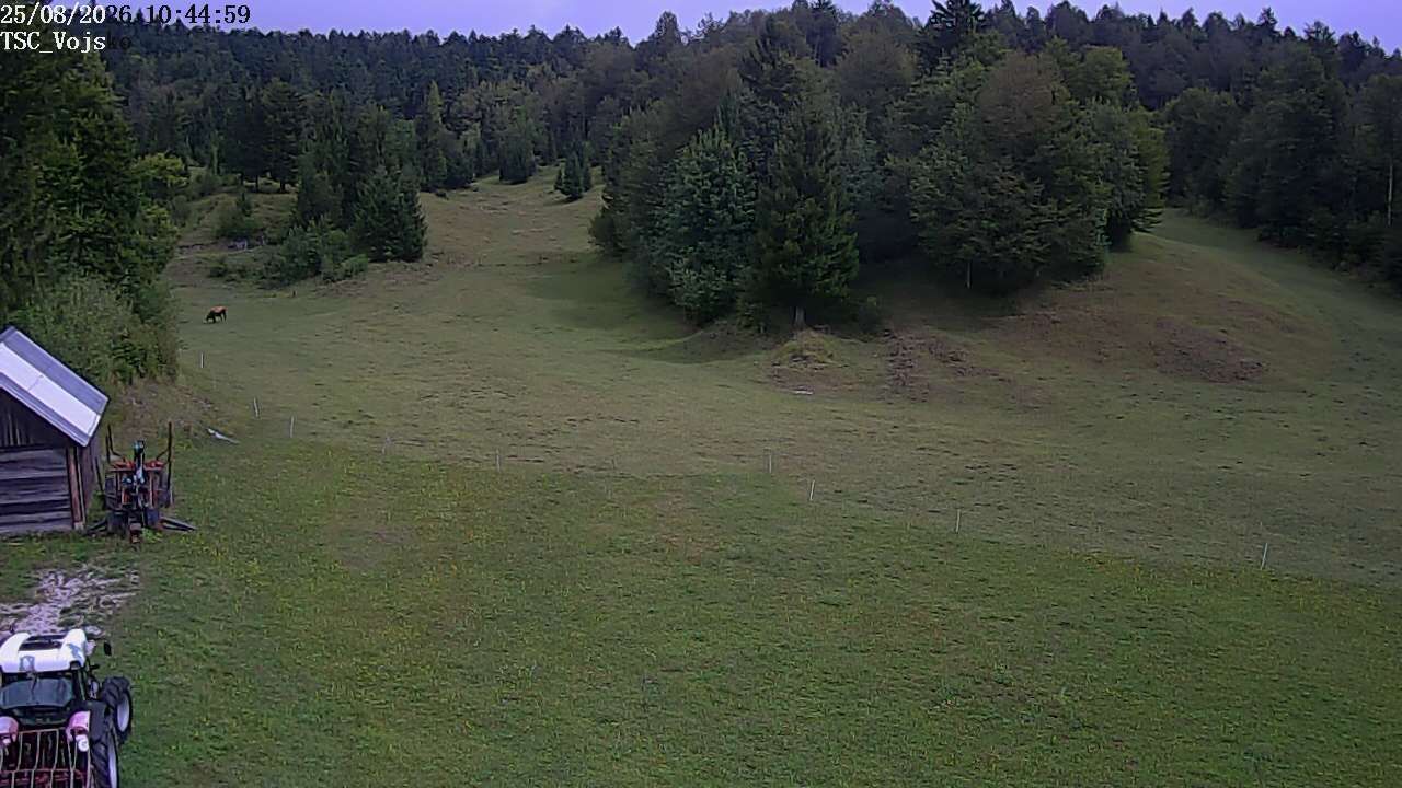 Traffic Cam Vojsko › North: cross-country ski center - Idrija: cross-country ski center