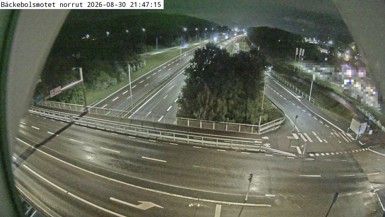 Traffic Cam Norra Hisingen: Bäckebolsmotet norrut