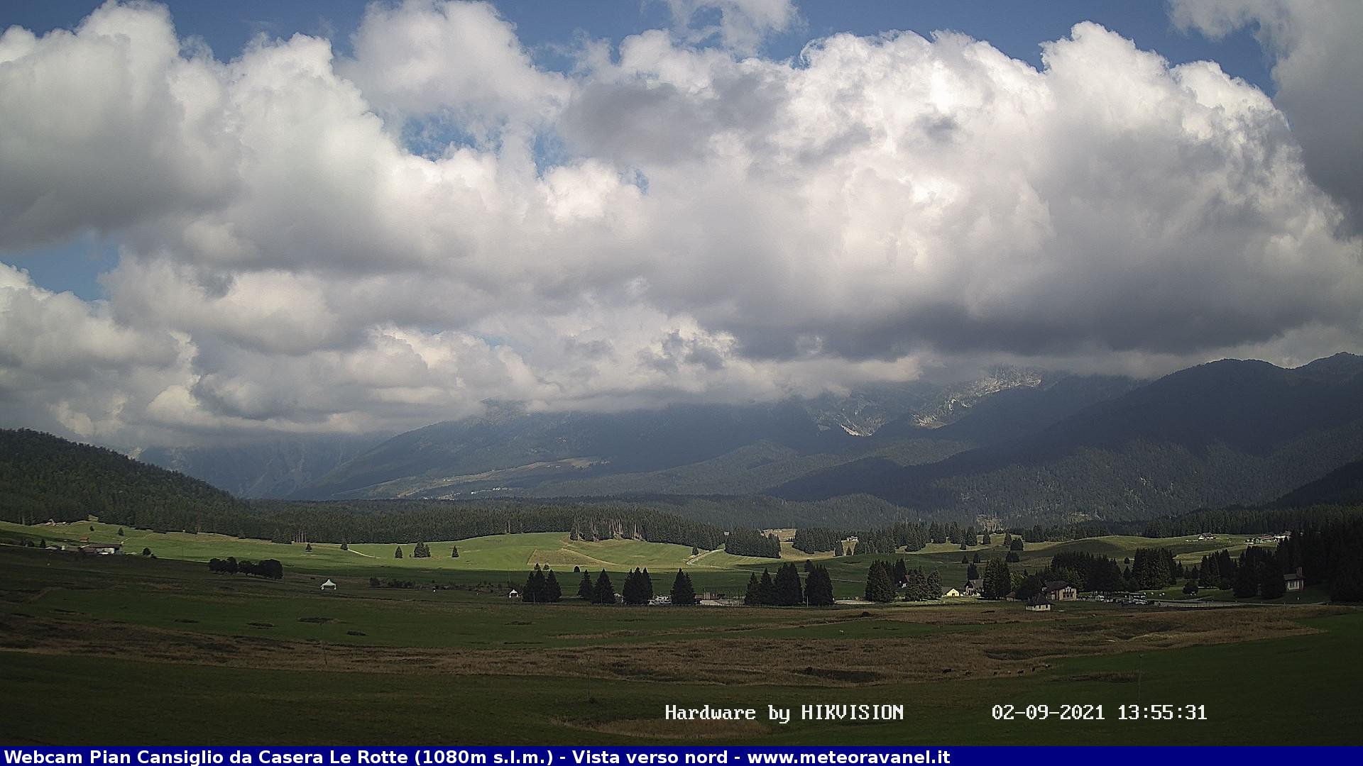 Windy Webbkameror Fregona Nordost Webcam panoramica da Pian Cansiglio Casera Le Rotte TV quota 1056m s.l.m. Webcam panoramica da Pian Cansiglio quota 1056m s.l.m