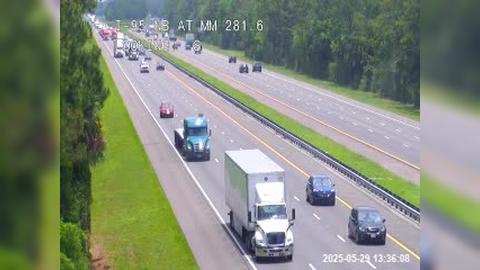 Traffic Cam Flagler Beach: I-95 @ MM 281.6 NB