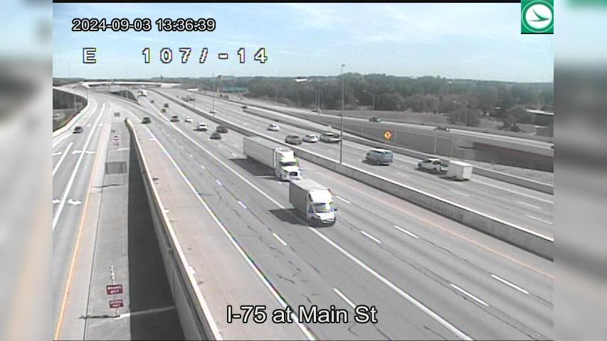 Traffic Cam McPherson Town Historic District: I-75 at Main St/SR-48