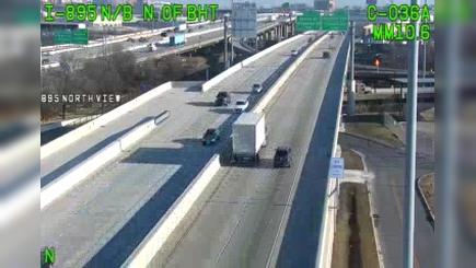 Traffic Cam Medford: I-895 N of HARBOR TUNNEL