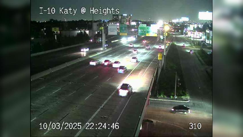 Traffic Cam Houston › West: I-10 Katy @ Heights