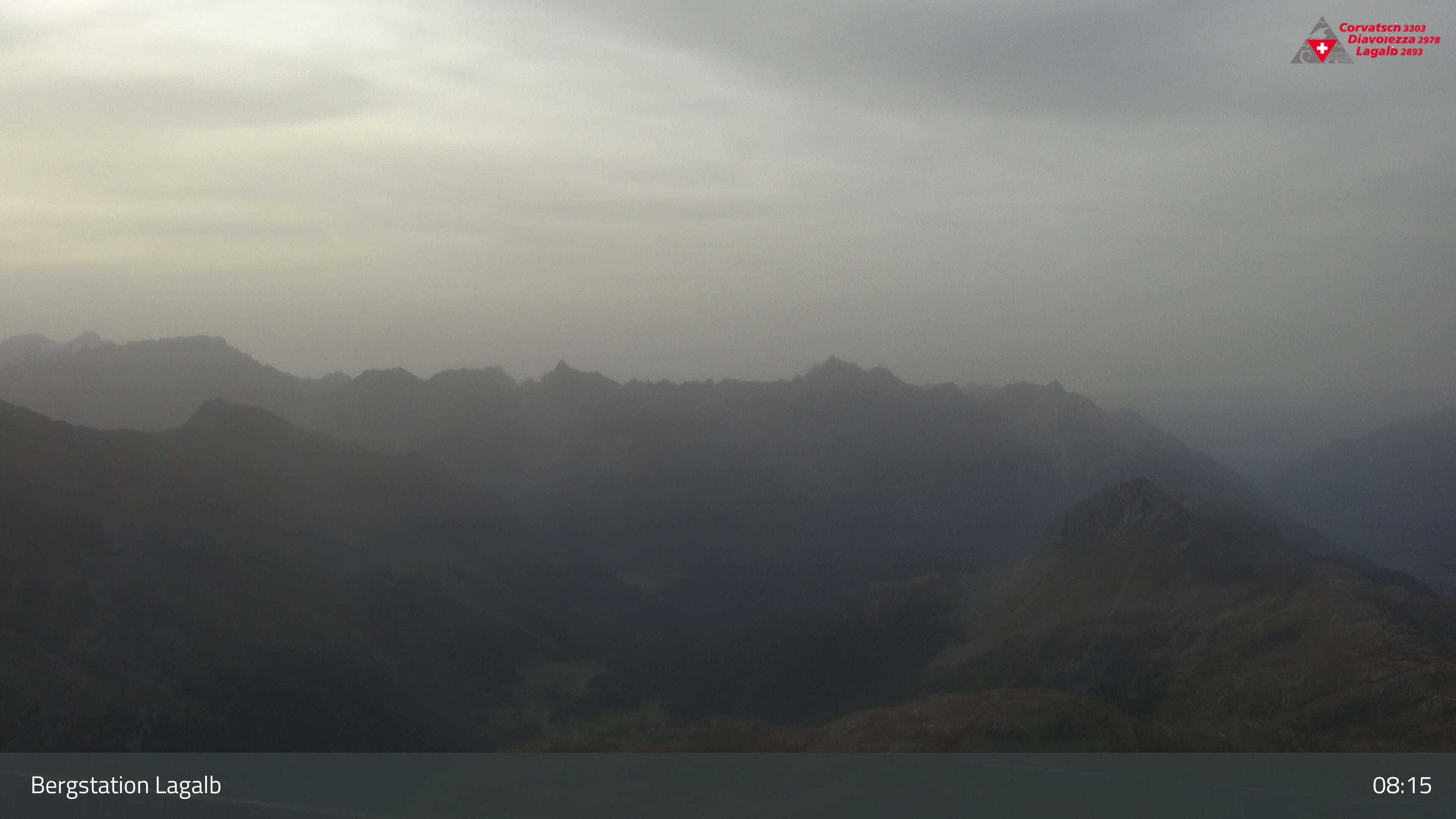 Pontresina: Bergstation Lagalb, Lagalb, Sicht Poschiavo