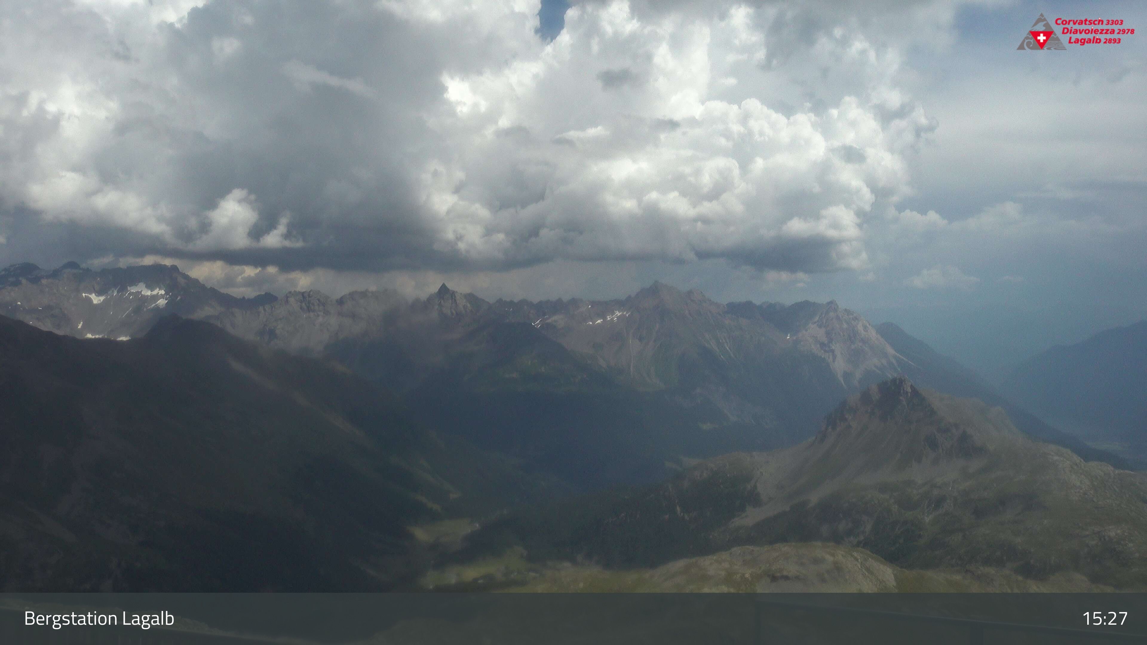 Pontresina: Bergstation Lagalb, Lagalb, Sicht Poschiavo