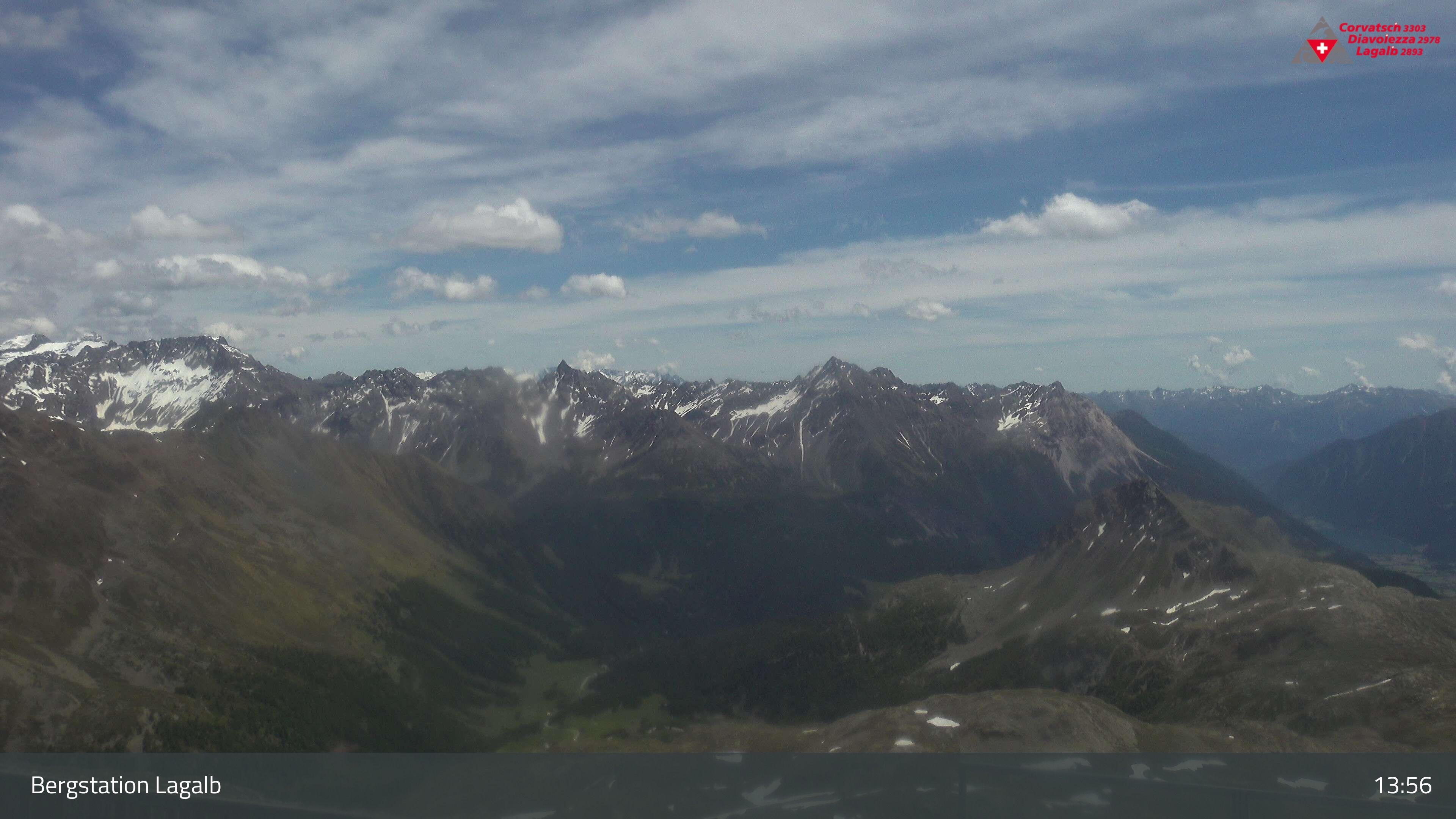 Pontresina: Bergstation Lagalb, Lagalb, Sicht Poschiavo