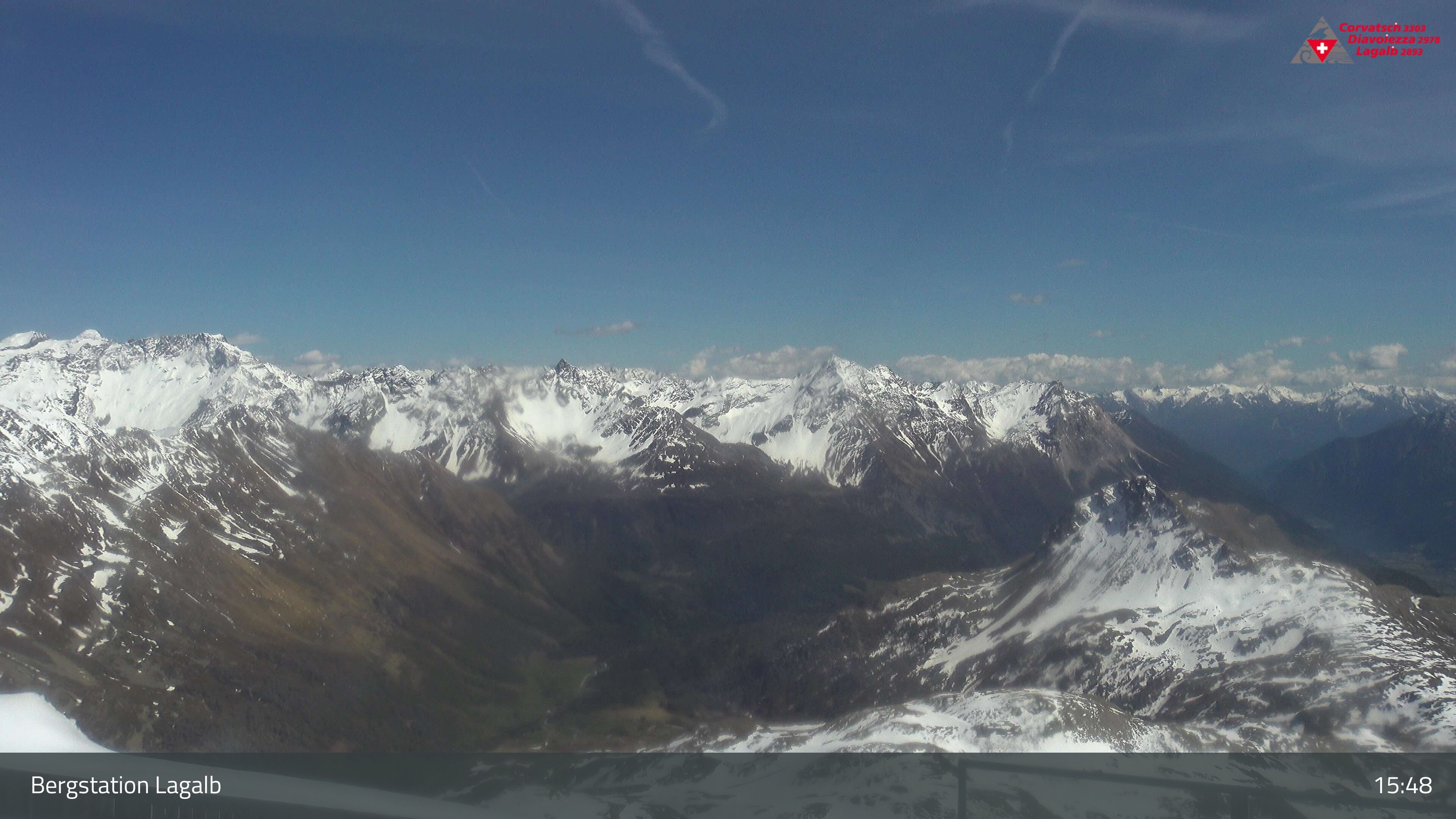 Pontresina: Bergstation Lagalb, Lagalb, Sicht Poschiavo